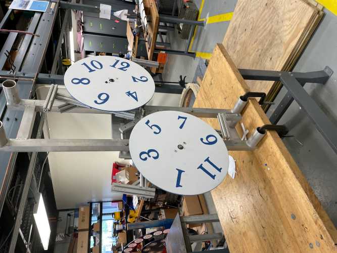 Internal dials reassembled